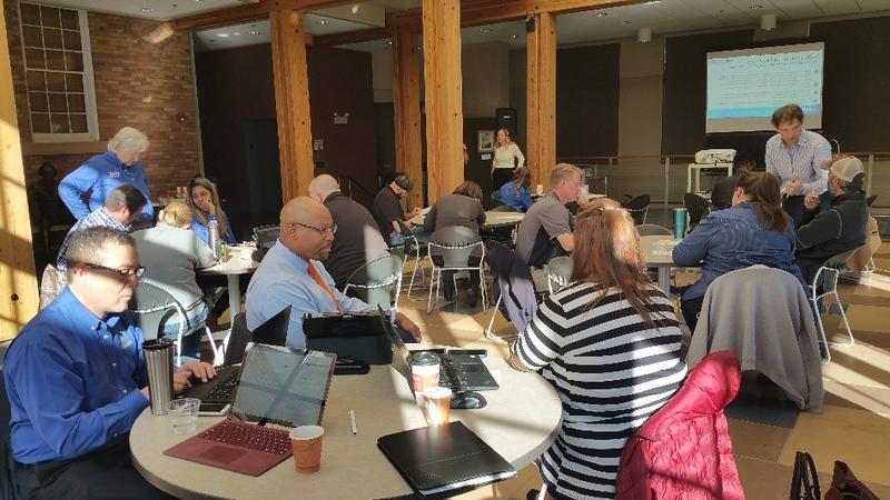 Business representatives learn about federal contracting programs during the Set-Aside Programs workshop Oct. 25, 2019, in the Mari Sandoz High Plains Heritage Center at Chadron State College.